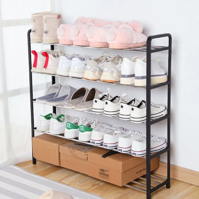 Homlly 5 Tier Tower Shoe Storage Rack with Protective Covers