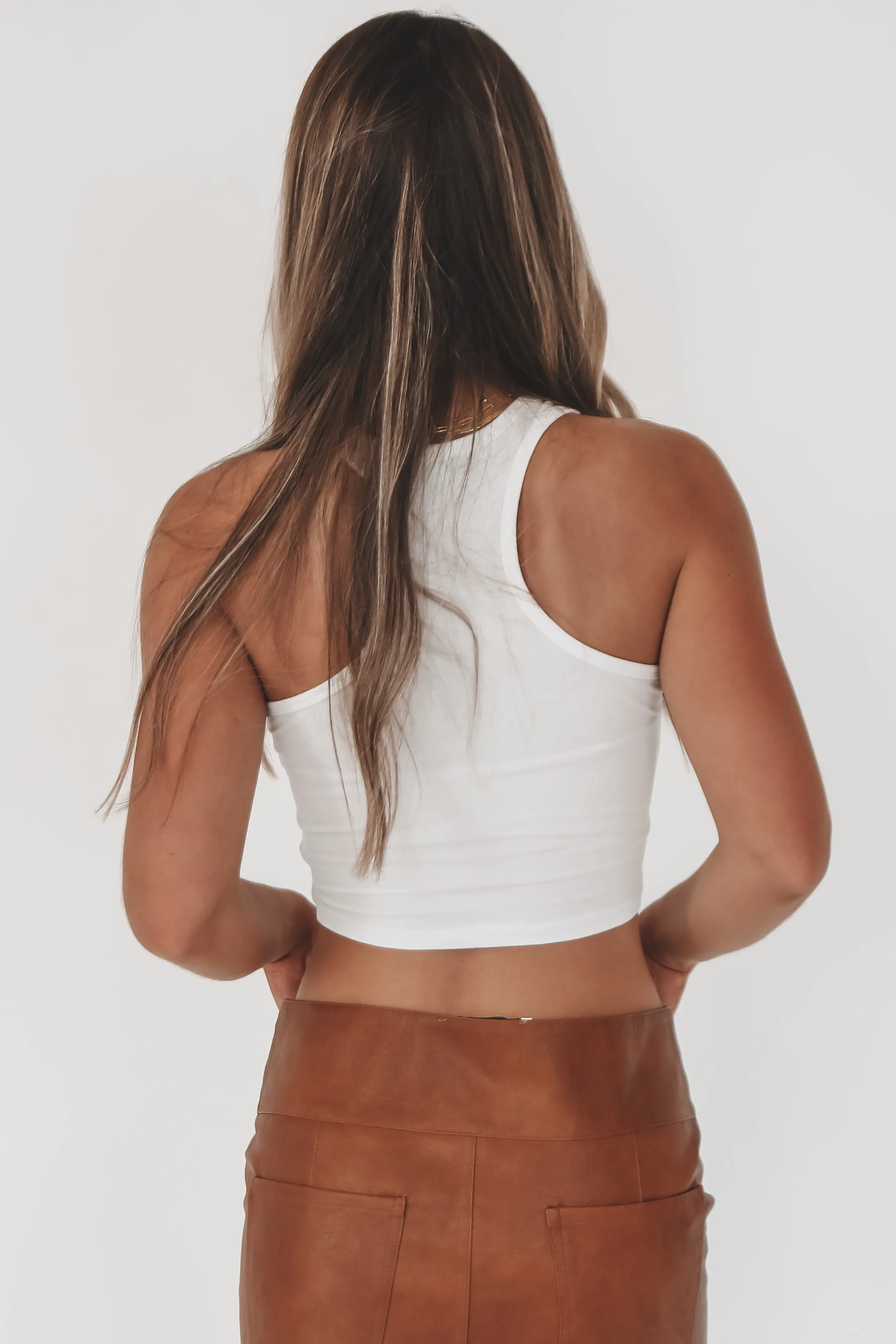 Howdy Fitted Cropped Rodeo Tank Top