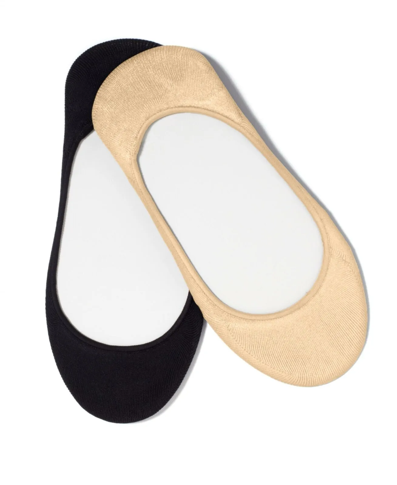 HUE Women's Microfiber No Show Socks 4 Pairs