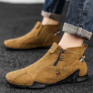 INSTOCK-Men's shoes popular high-top Martin boots