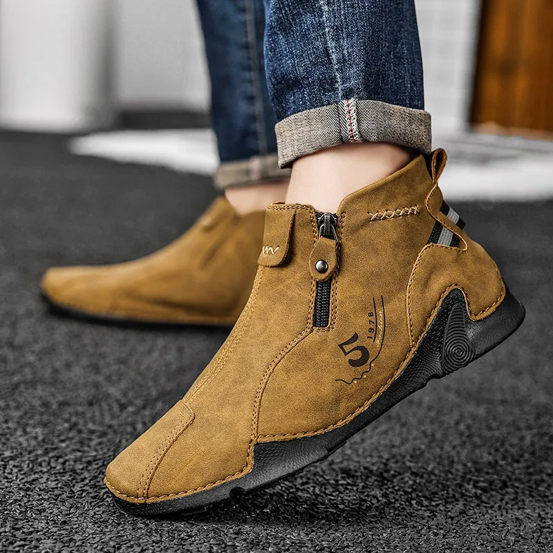 INSTOCK-Men's shoes popular high-top Martin boots