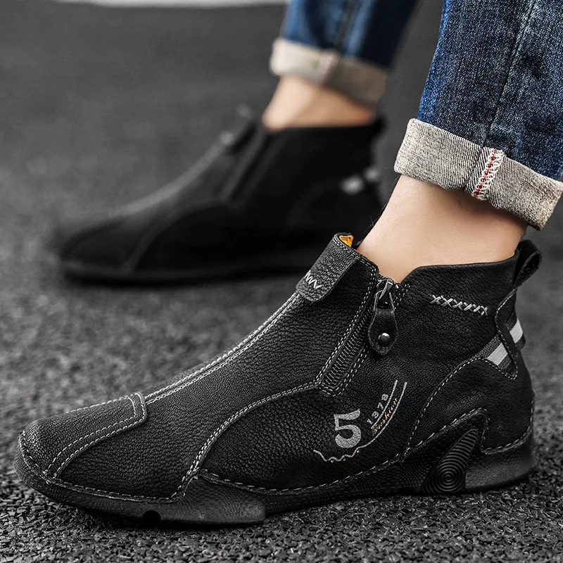 INSTOCK-Men's shoes popular high-top Martin boots