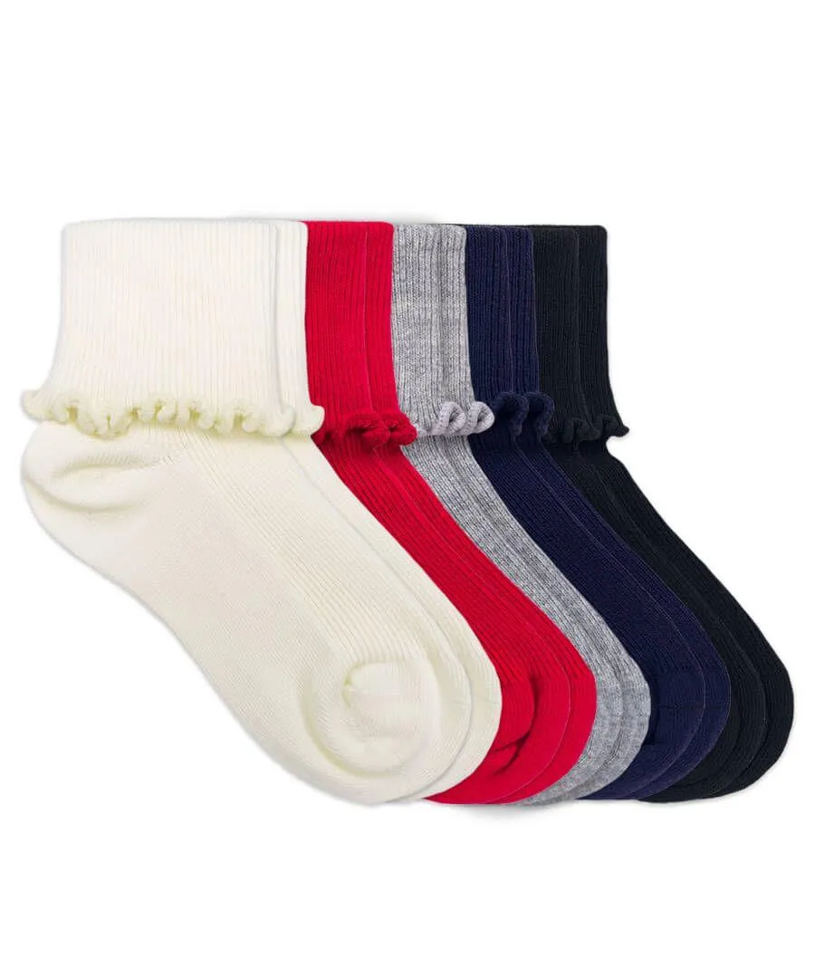 Jefferies 1pk Seamless Turn Cuff Crew Slouch Socks