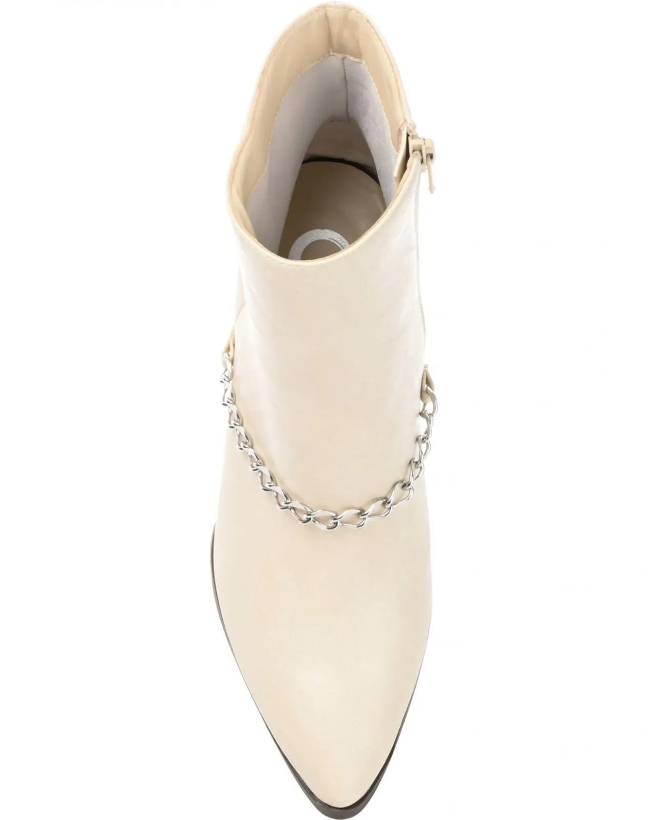 Journee Collection Women's Monicco Booties Shoes Natural Off White 7M