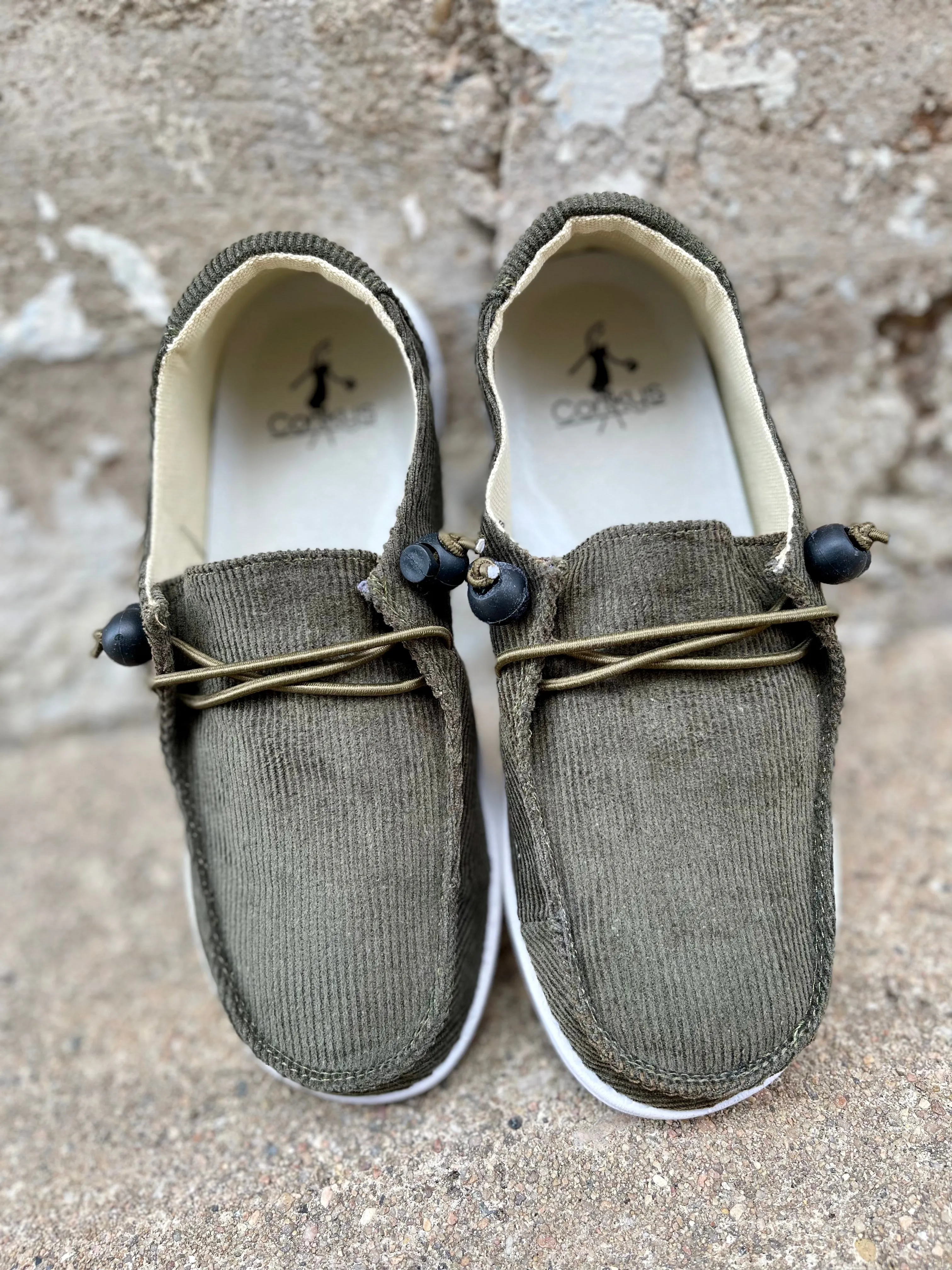 Kayak Shoe || Olive Corduroy