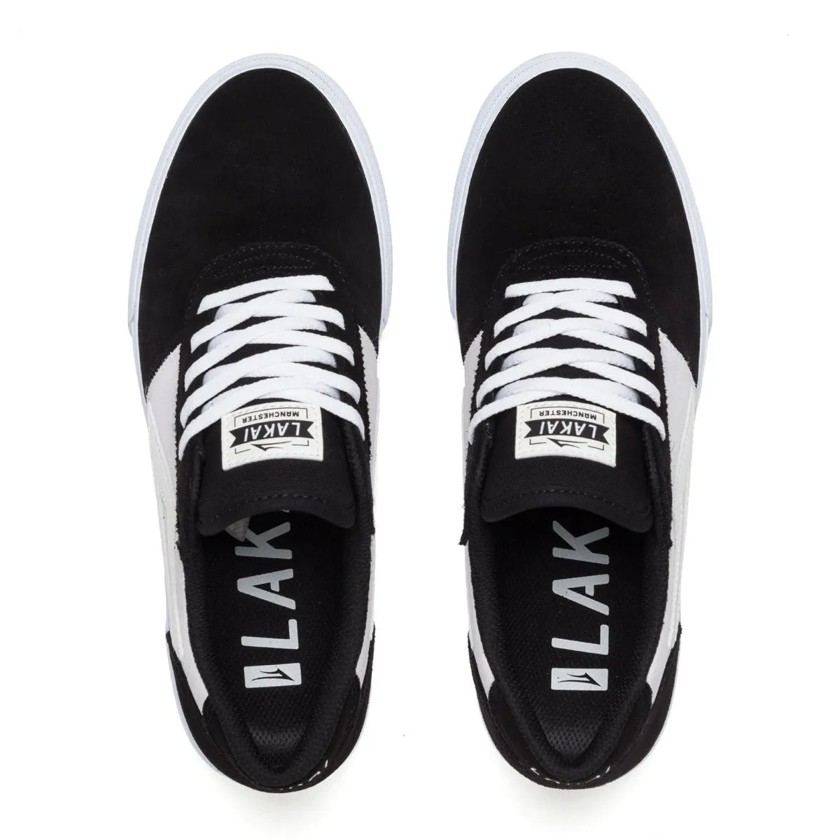 Lakai Manchester Skate Shoes - Black / Red UV