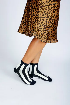 Line Striped Ankle Sock