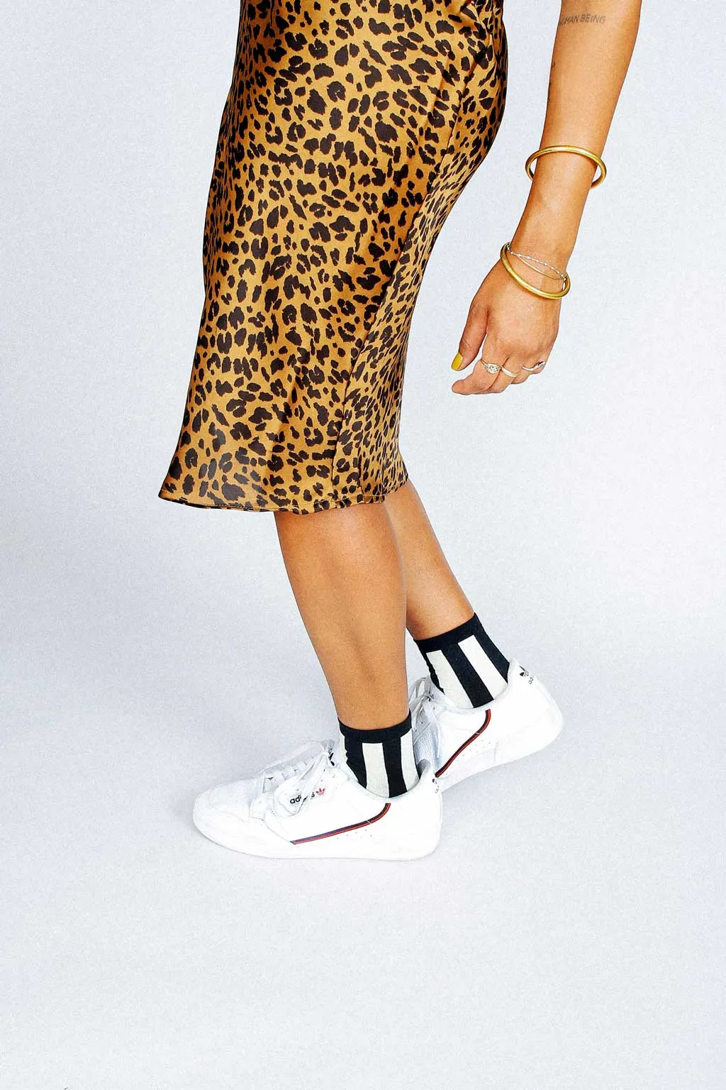 Line Striped Ankle Sock