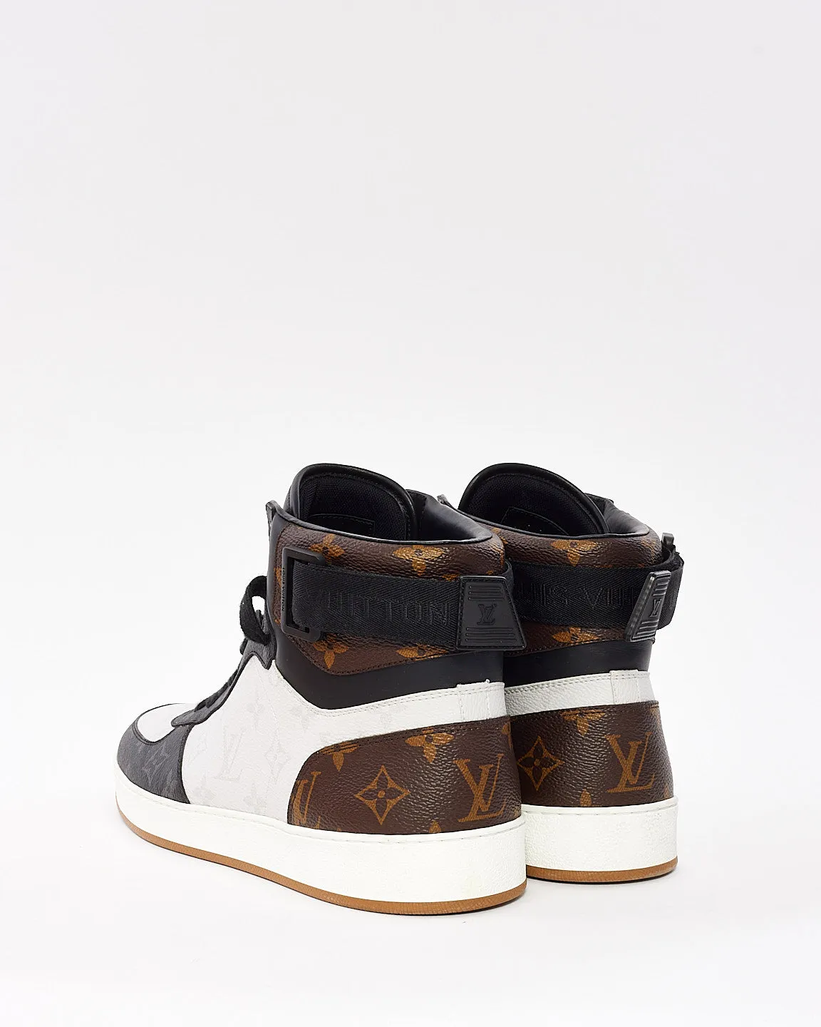 Louis Vuitton Men's Tricolor Monogram Rivoli High Top Sneaker - 9.5 MEN