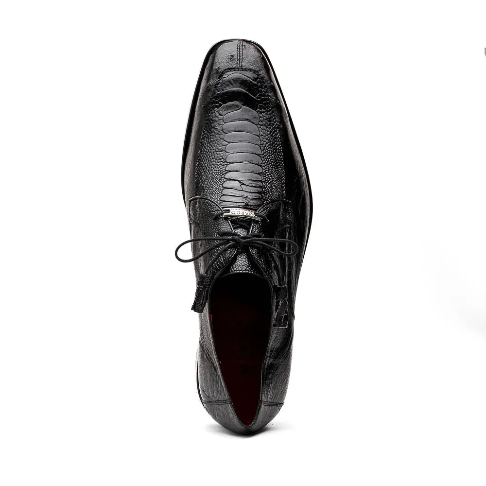Marco Di Milano Andretti Black Ostrich Leg Shoes