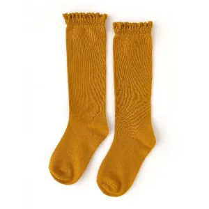 Marigold Lace Top Knee Highs