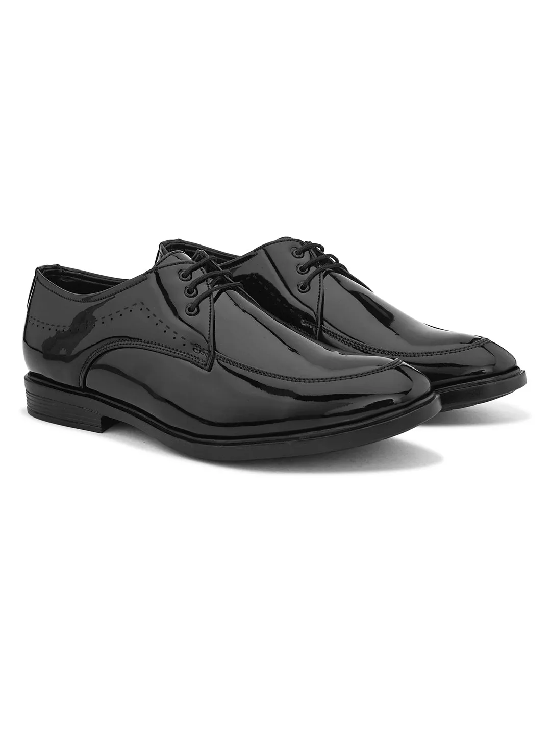 Men Synthetic Leather Lace-Ups Formal Derbys