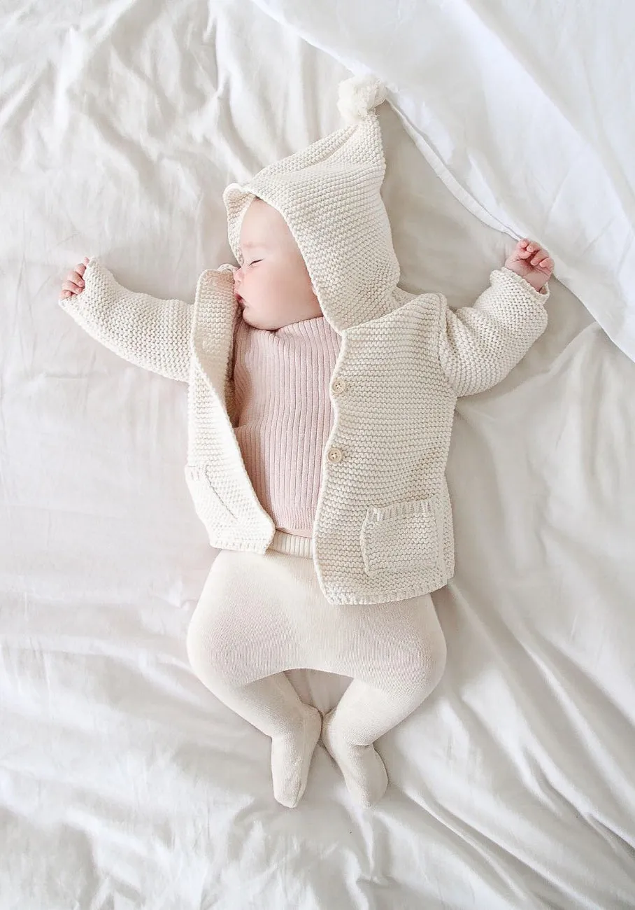 Miann & Co Baby - Knitted Footed Legging - Frost