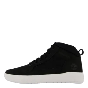 Mid Lace Up Sneaker Black Nubuck