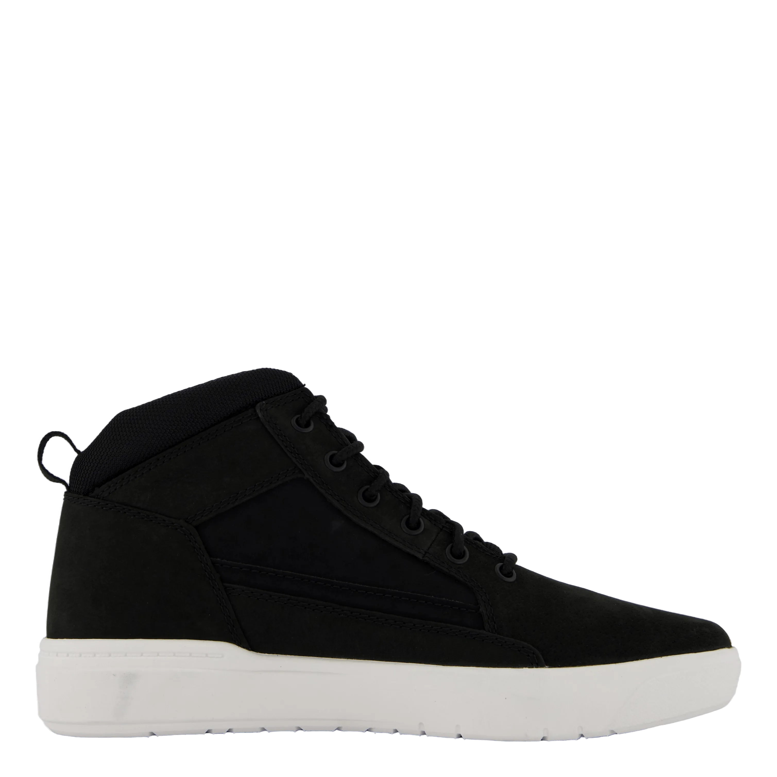 Mid Lace Up Sneaker Black Nubuck