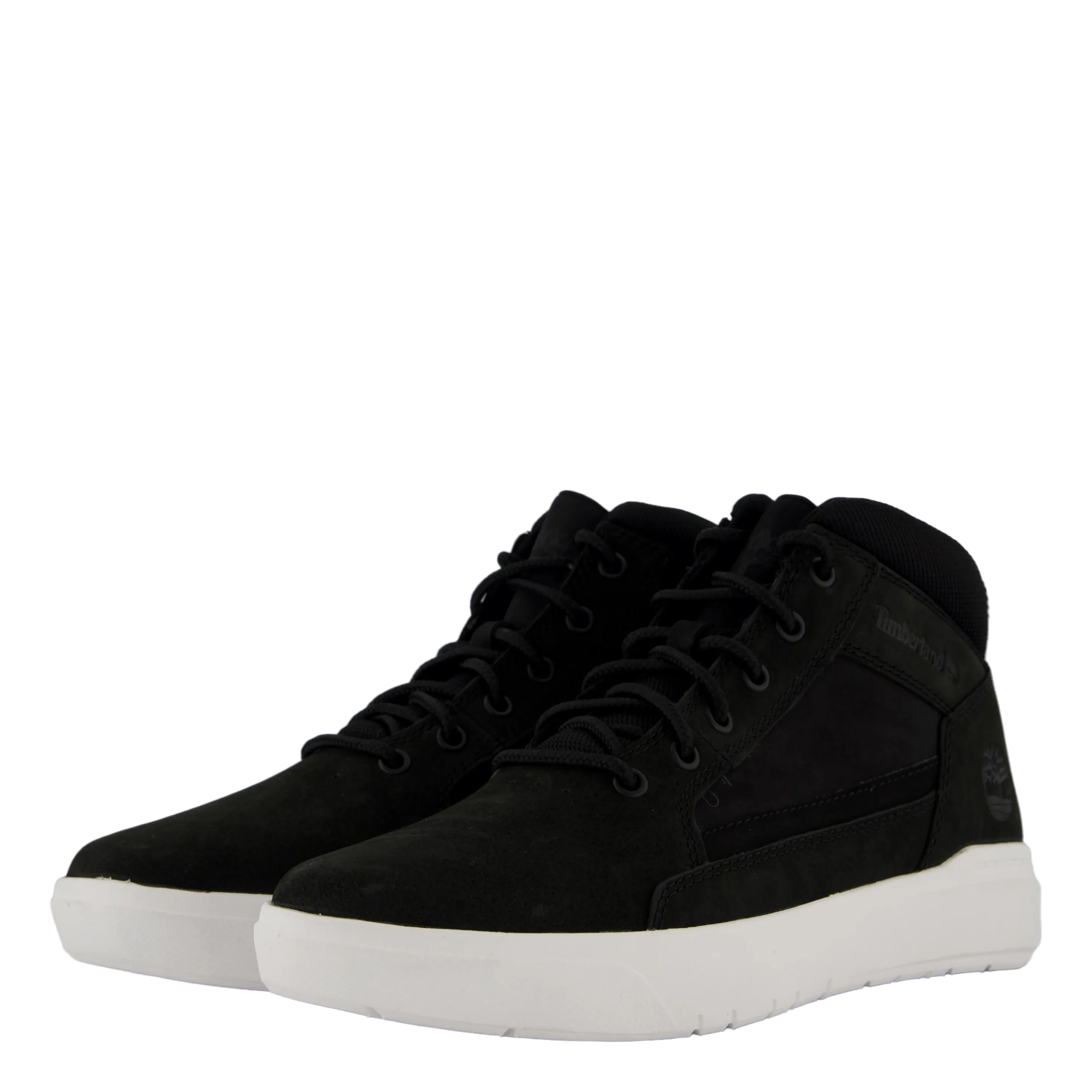 Mid Lace Up Sneaker Black Nubuck