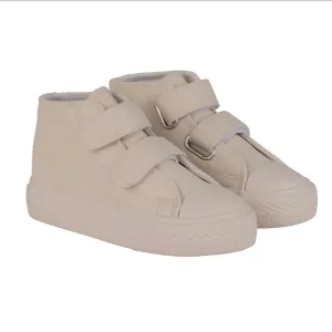 Mitch & Son DOUBLE V Beige Double Velcro High Top MS24902