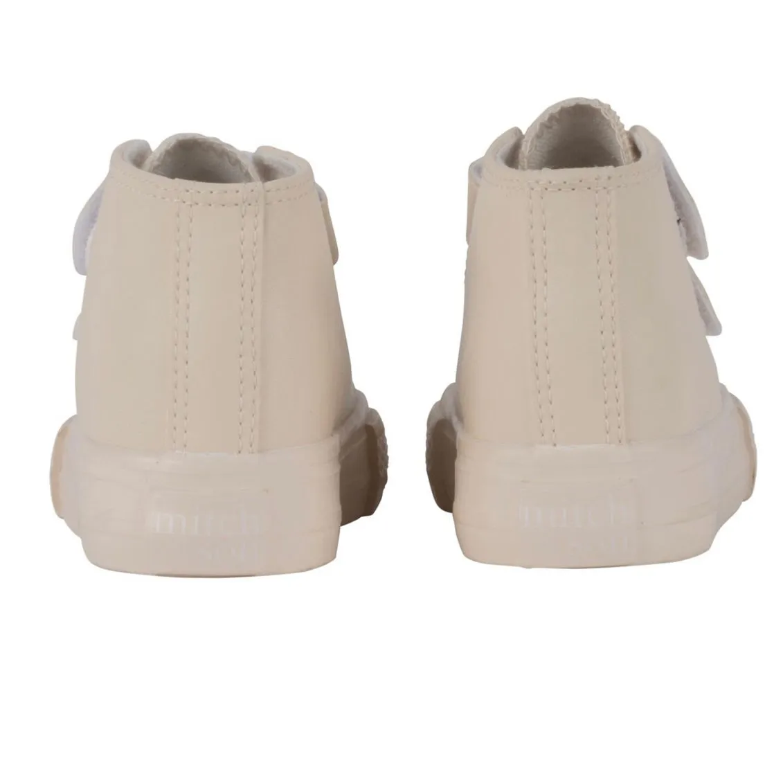 Mitch & Son DOUBLE V Beige Double Velcro High Top MS24902