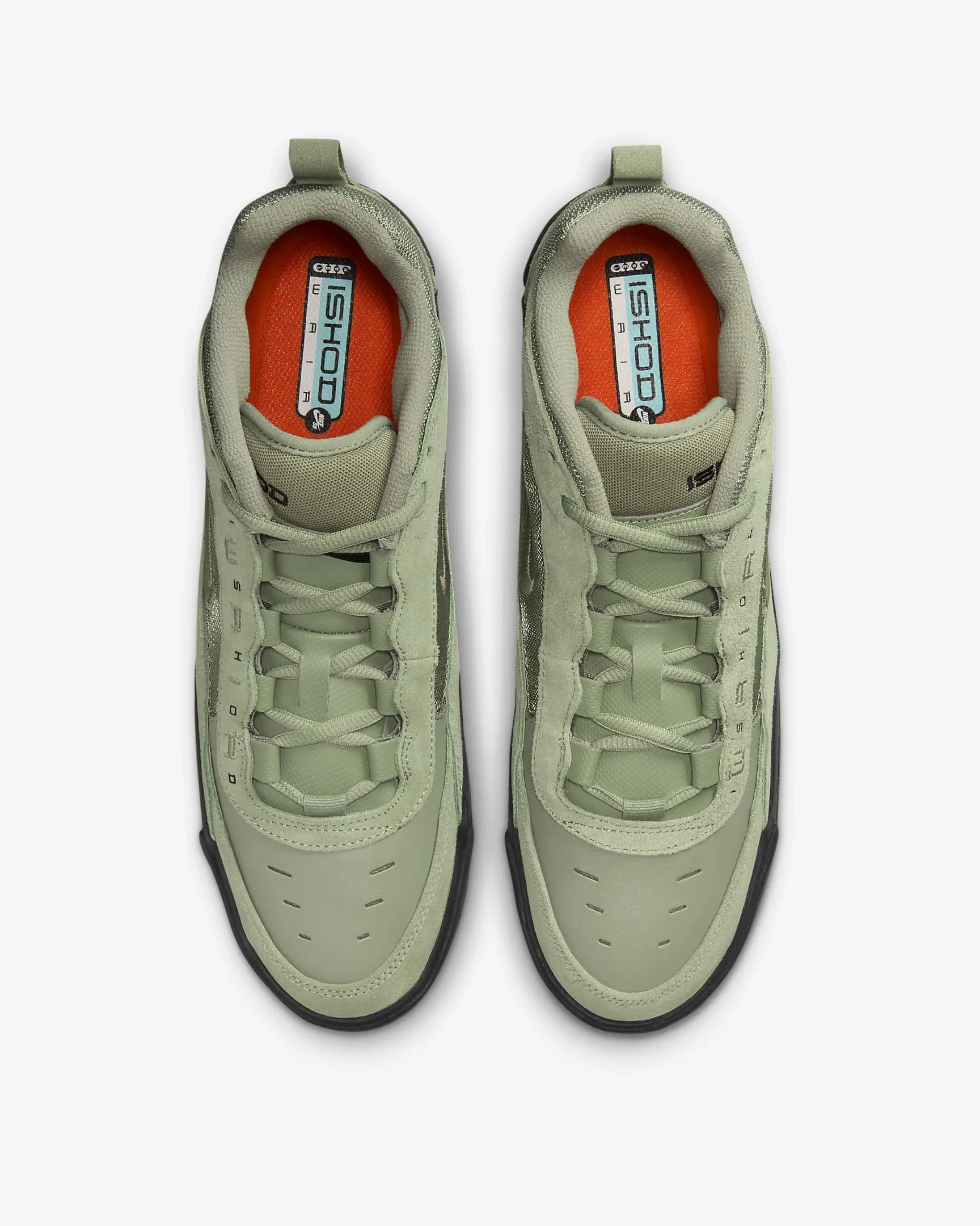Nike Air Max Ishod shoes - Oil Green/Safety Orange/Black