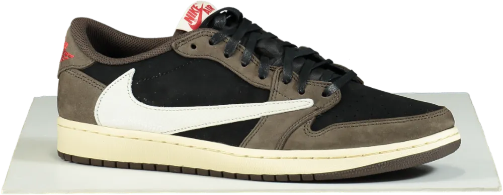 Nike CQ4277 Mocha Air Jordan 1 Low OG SP x Travis Scott Trainers 👟 UK 10 👟