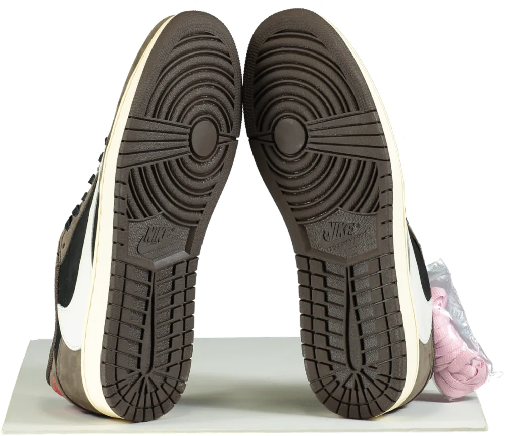Nike CQ4277 Mocha Air Jordan 1 Low OG SP x Travis Scott Trainers 👟 UK 10 👟