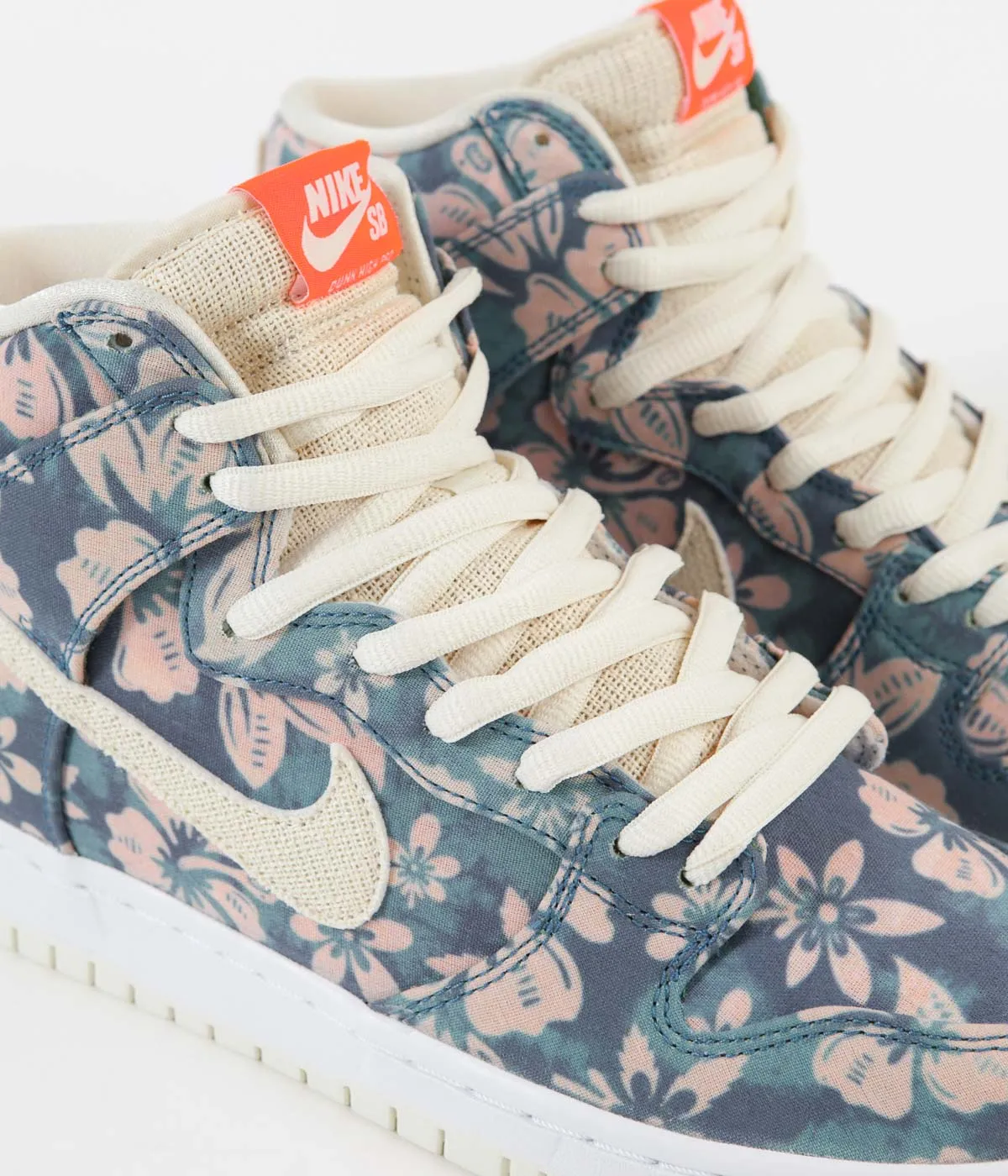Nike SB Dunk High Pro 'Hawaii' Shoes - Aquamarine / Light Cream - Total Orange