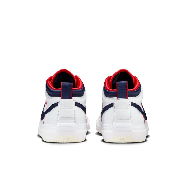 Nike SB React Leo Prm - White/Midnight Navy-University Red