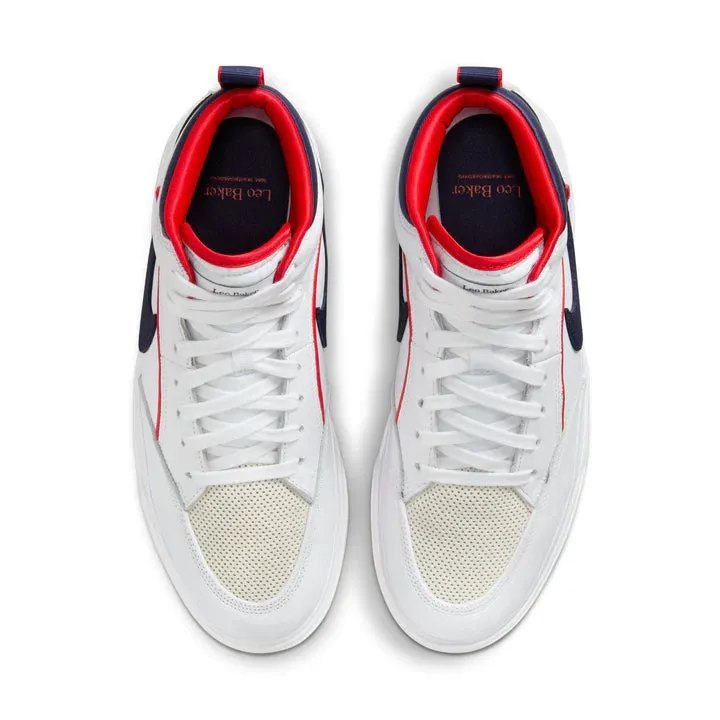 Nike SB React Leo Prm - White/Midnight Navy-University Red