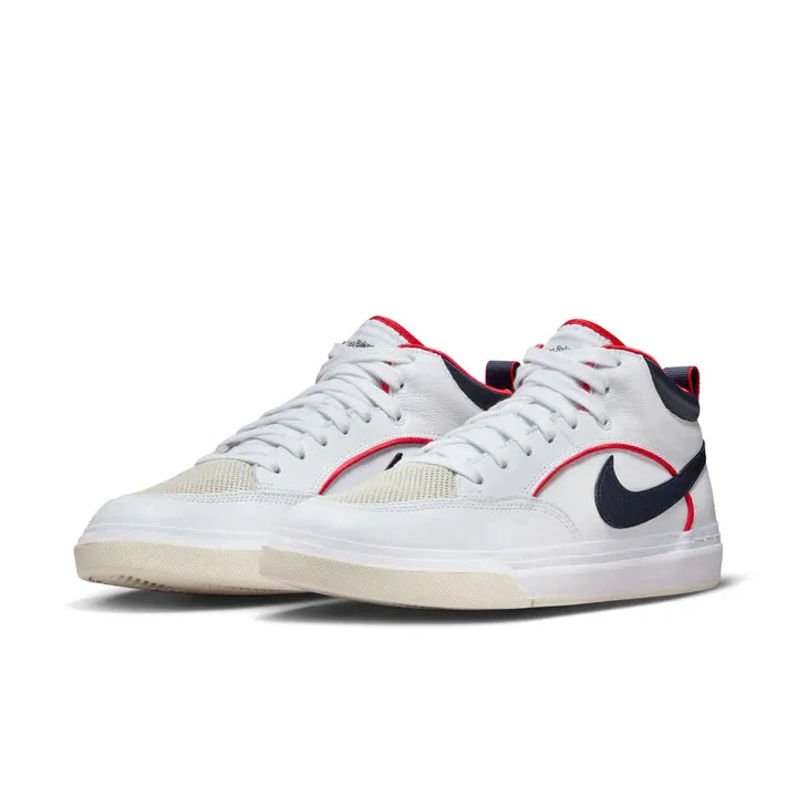 Nike SB React Leo Prm - White/Midnight Navy-University Red