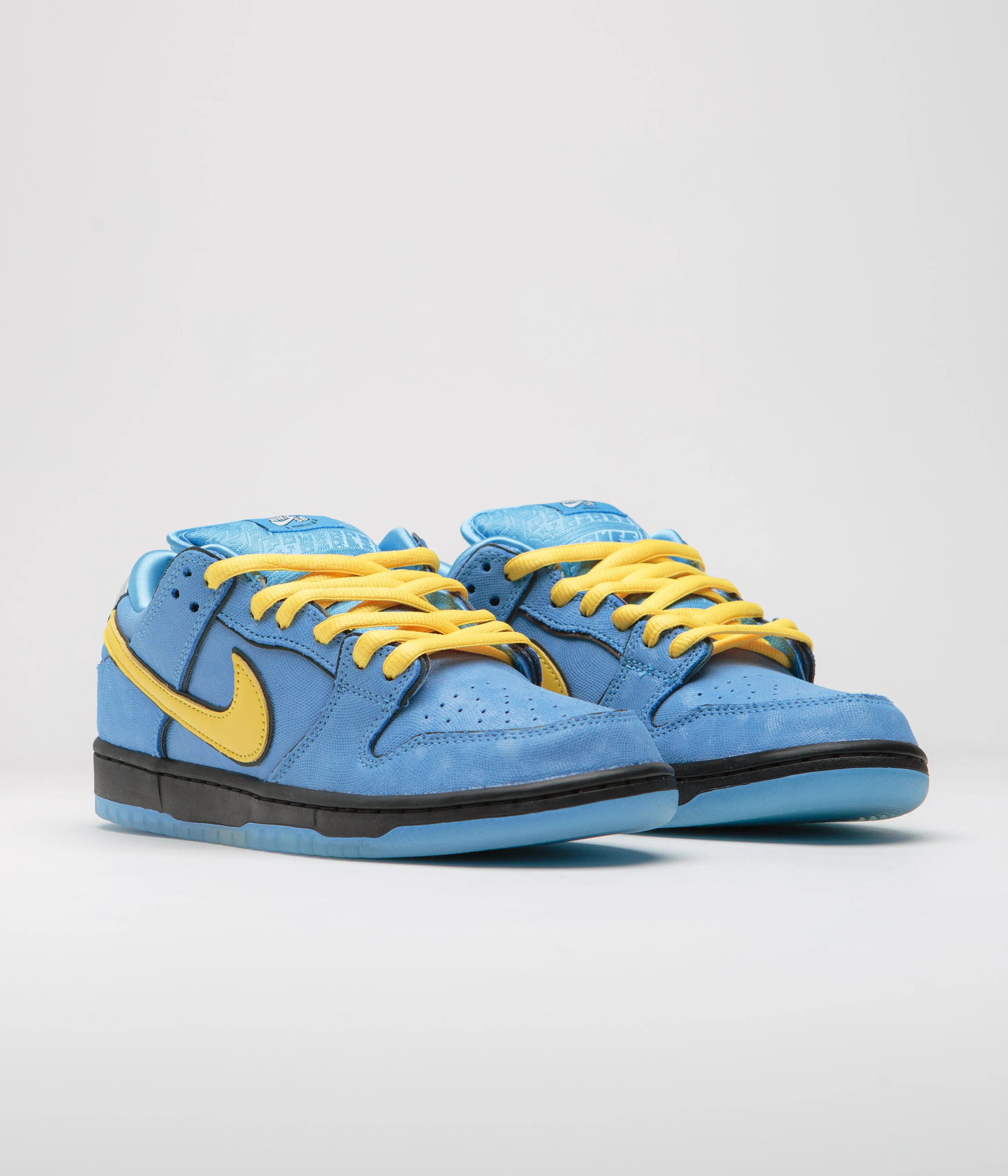Nike SB x Powerpuff Girls Dunk Low Pro 'Bubbles' Shoes - Blue Chill / Deep Royal Blue - Active Pink