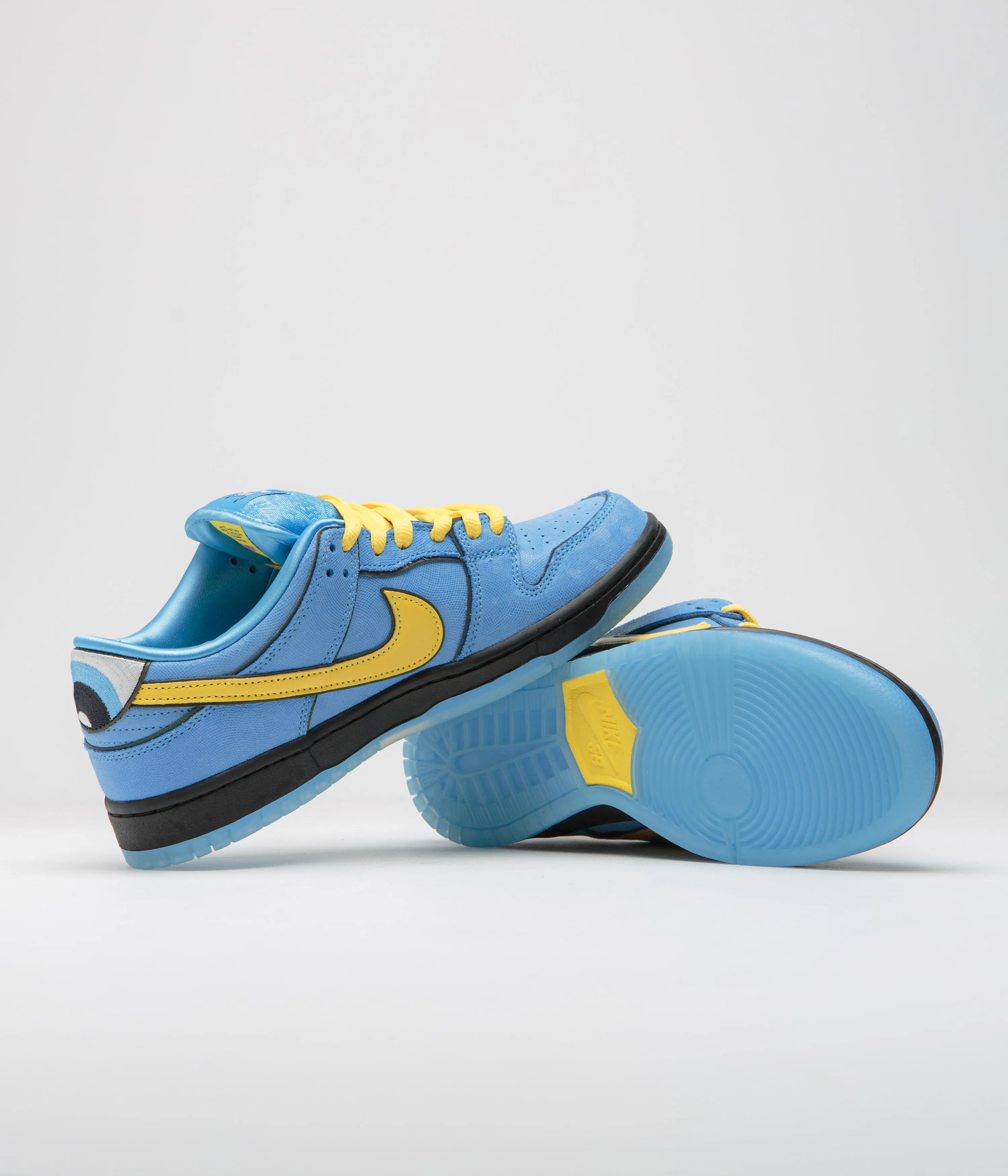Nike SB x Powerpuff Girls Dunk Low Pro 'Bubbles' Shoes - Blue Chill / Deep Royal Blue - Active Pink