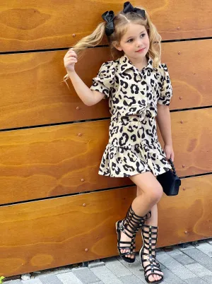 Oh What Fun Leopard Ruffle Skirt Set