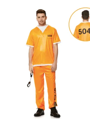 Orange Inmate Prisoner Set | Adult