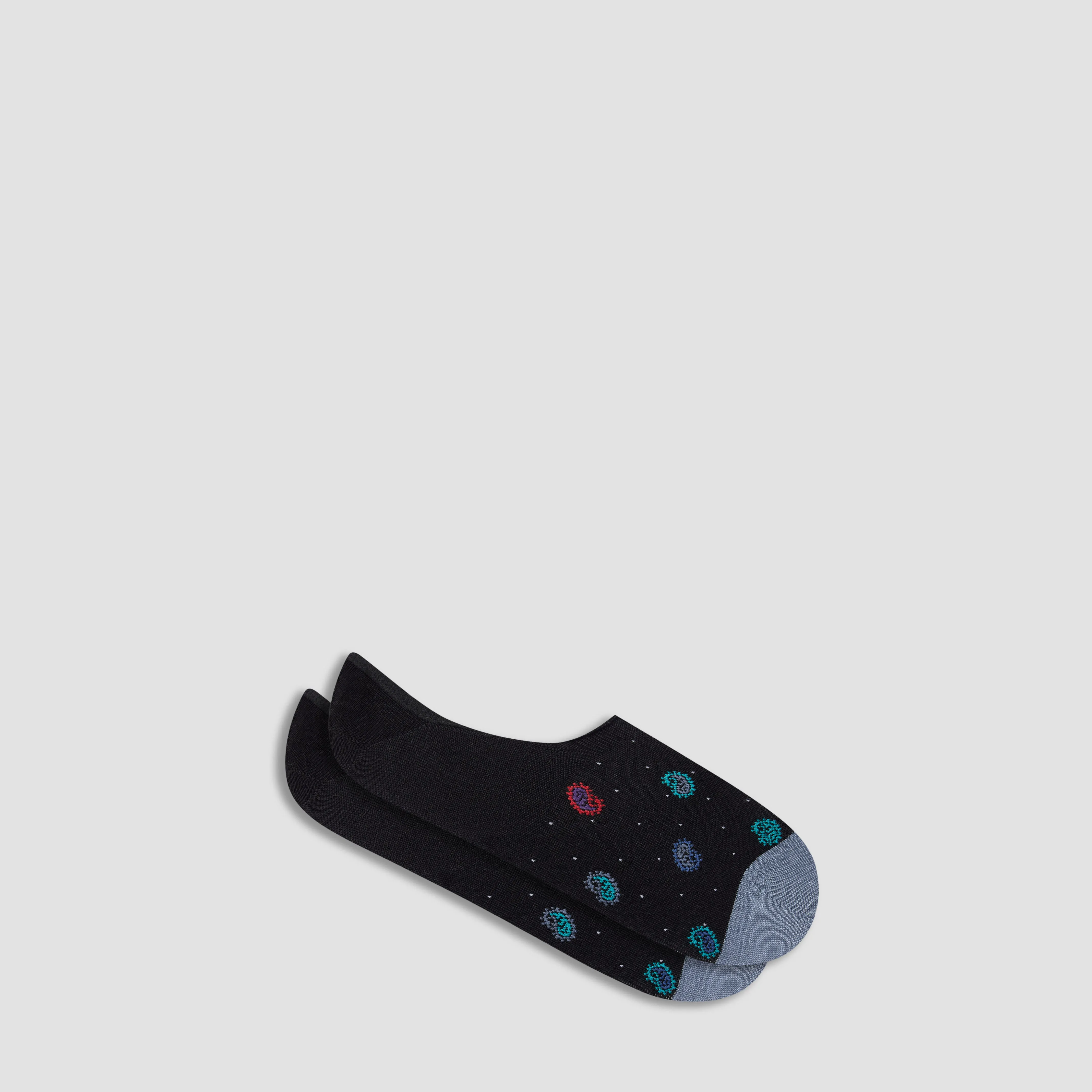 Paisley No-Show Socks