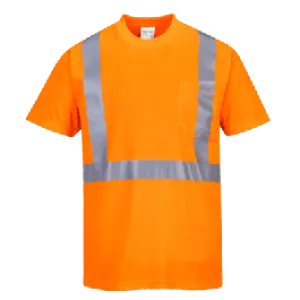 Portwest S190 Hi-Vis Pocket T-Shirt