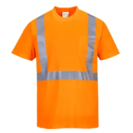 Portwest S190 Hi-Vis Pocket T-Shirt