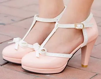 PU Sapato Sweet Princess High Heel Summer Shoes