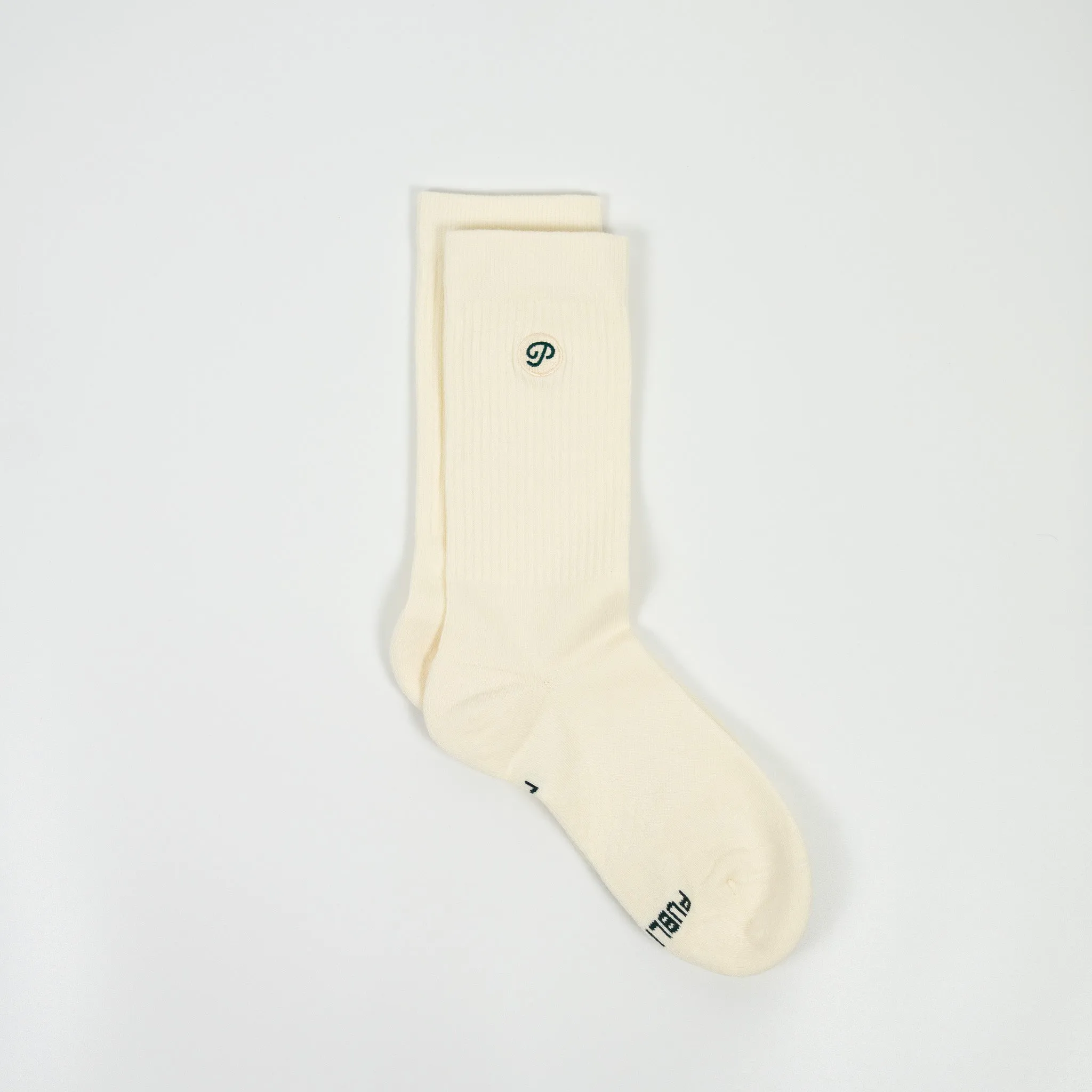 Public Athlete Crew Sock (Cream)