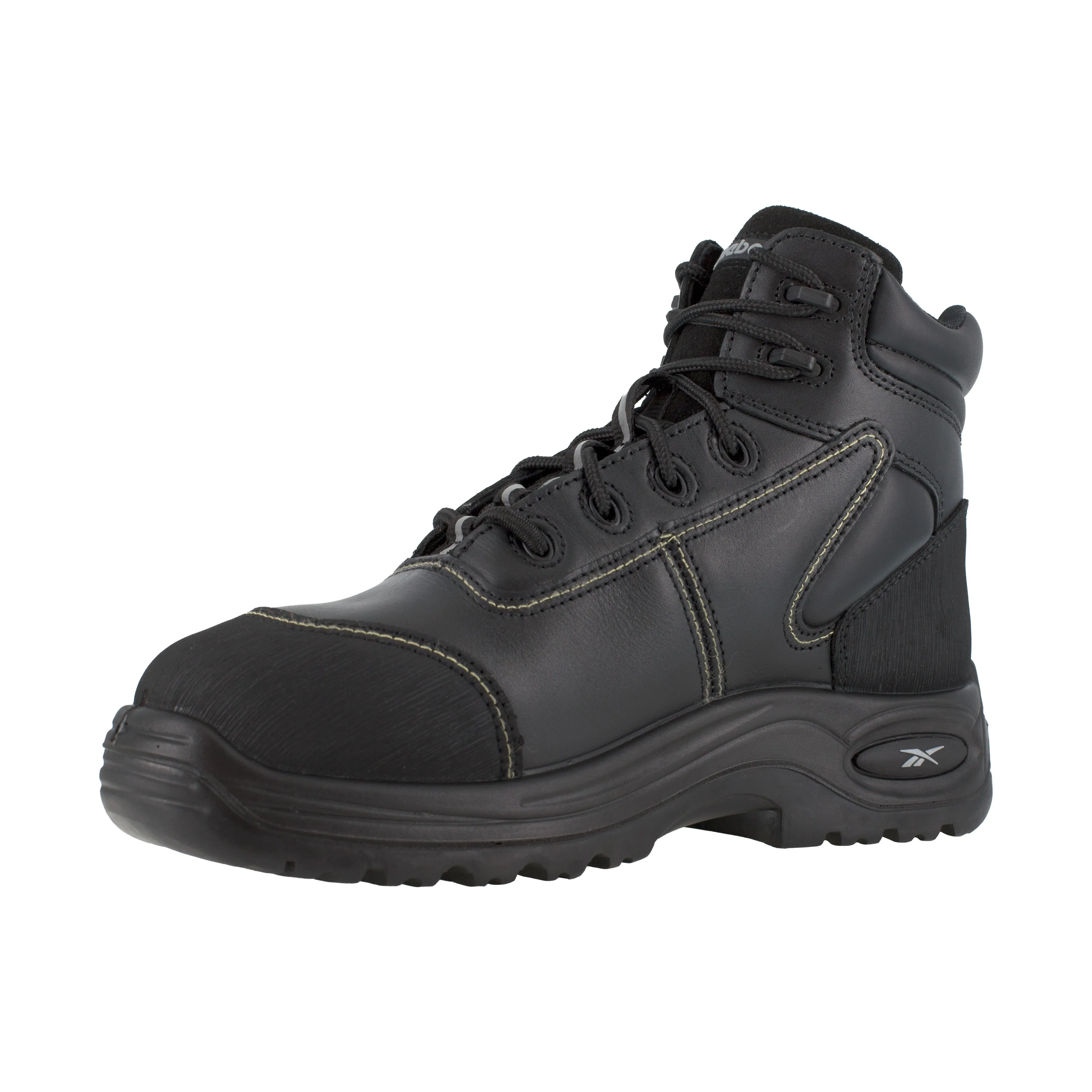 Reebok Women's Trainex 6" Comp Toe CushGuard Sport Work Boot - Black - RB655
