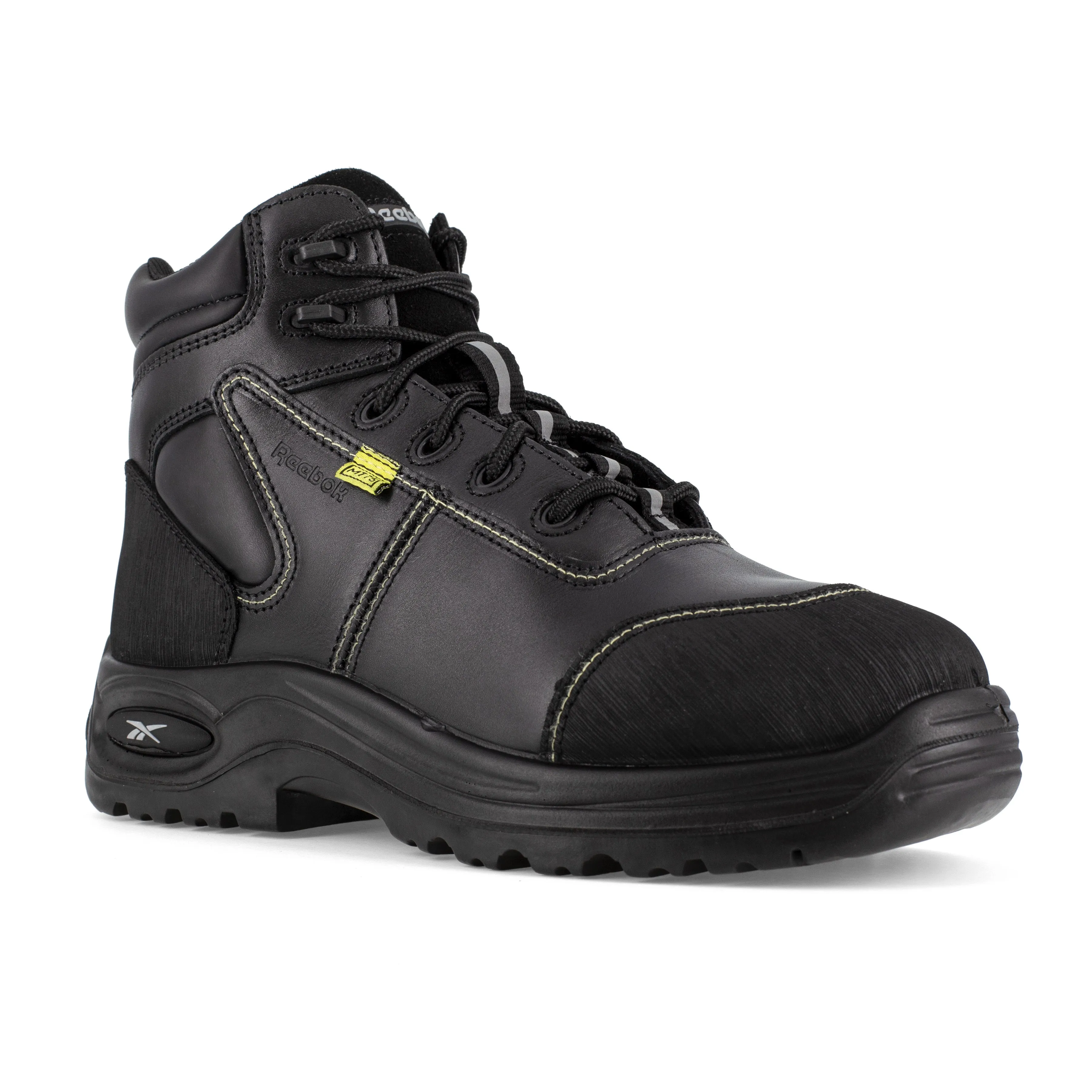 Reebok Women's Trainex 6" Comp Toe CushGuard Sport Work Boot - Black - RB655