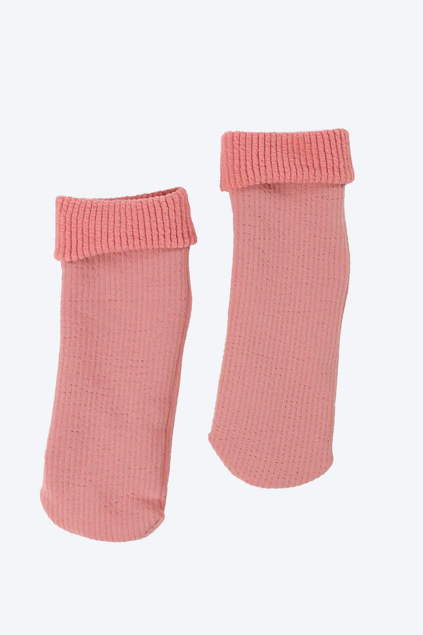 Ribbed Plain Socks