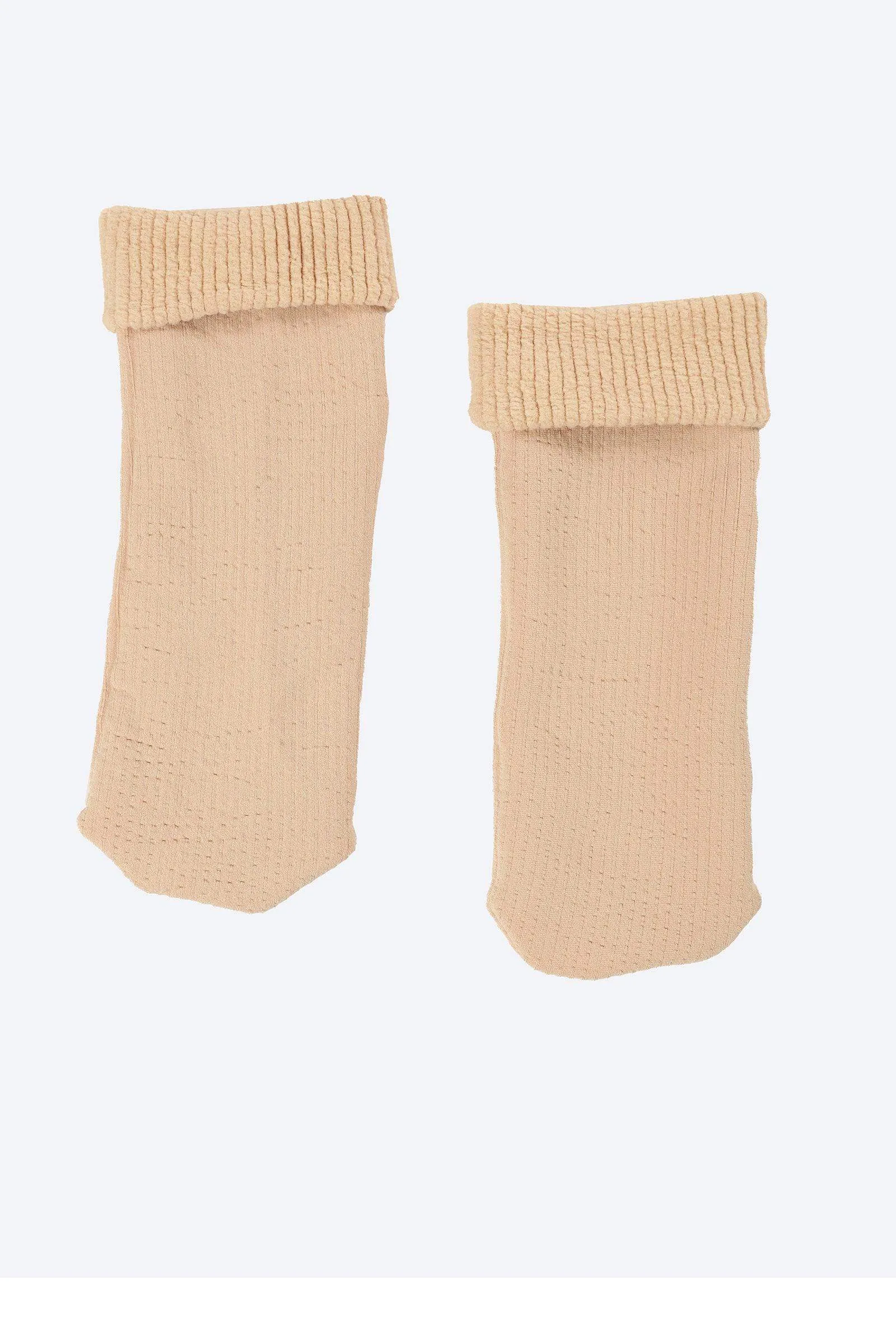 Ribbed Plain Socks