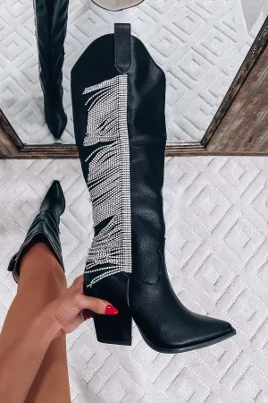 Rodeo Rhinestone Fringe Western Boots