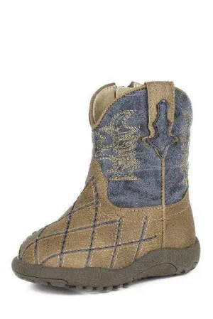Roper Infant Cowbaby Crosscut Navy Boots