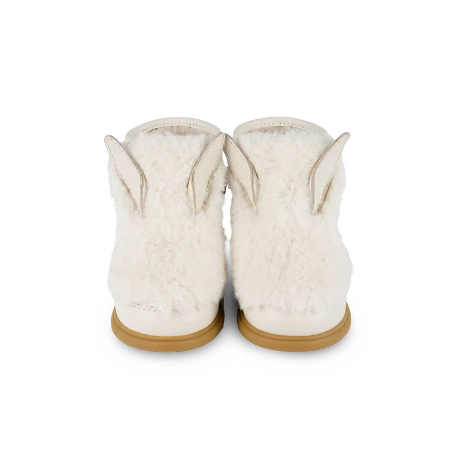 Roumi Shoes | Rabbit | Off White Soft Faux Fur
