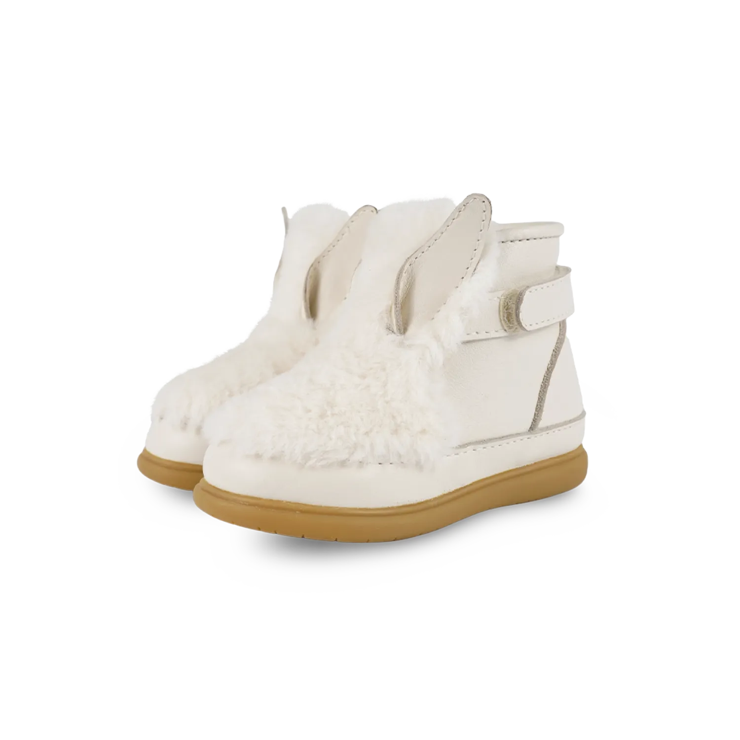 Roumi Shoes | Rabbit | Off White Soft Faux Fur