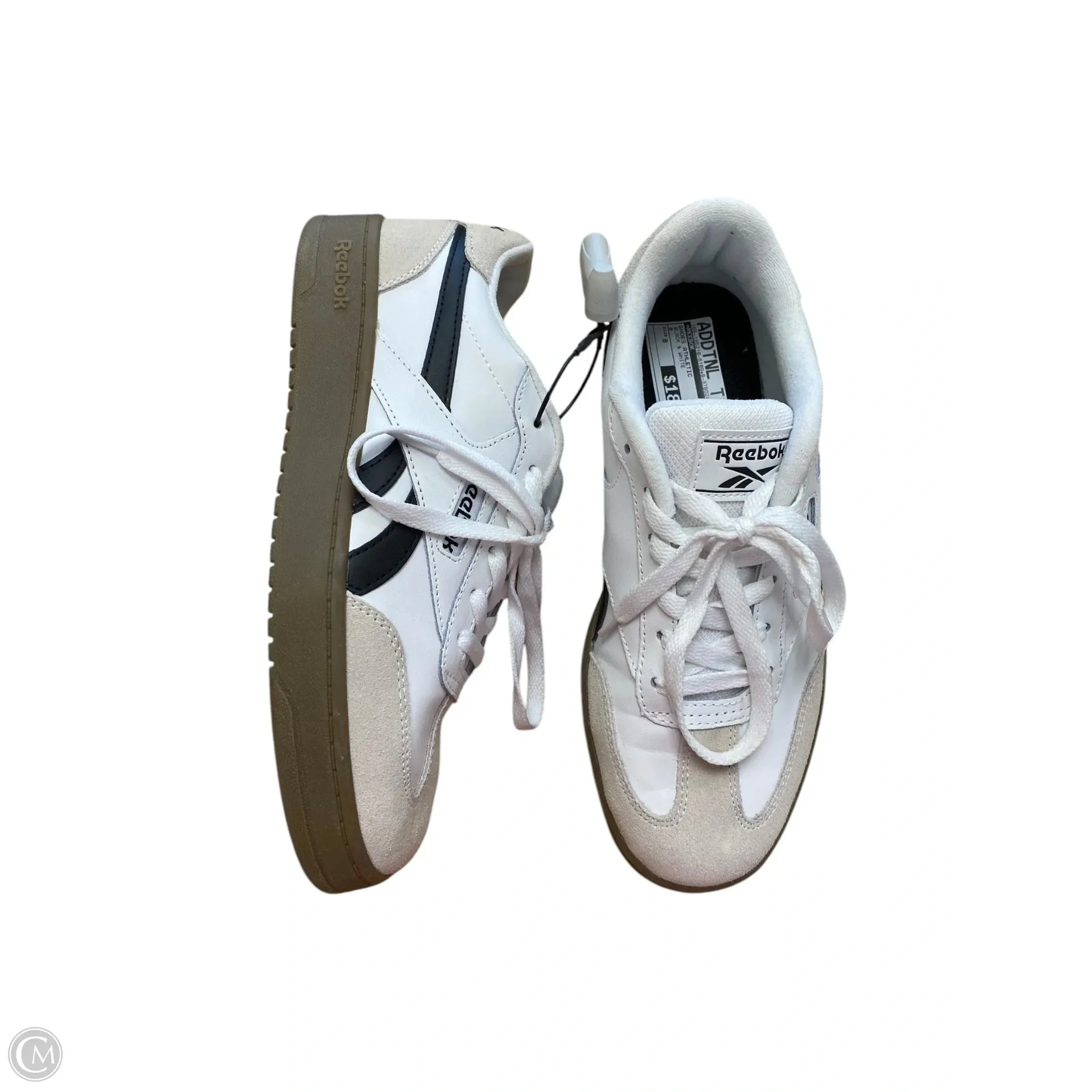 Shoes Athletic By Reebok In Black & White, Size: 8