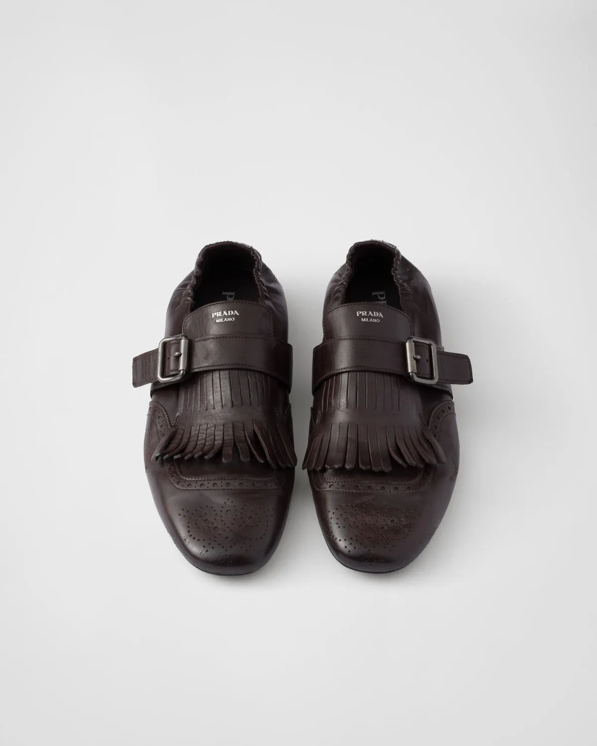 Shuffle Fringed Monk Strap Shoes