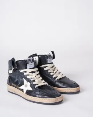 sky star nappa upper and star - black/white 80203