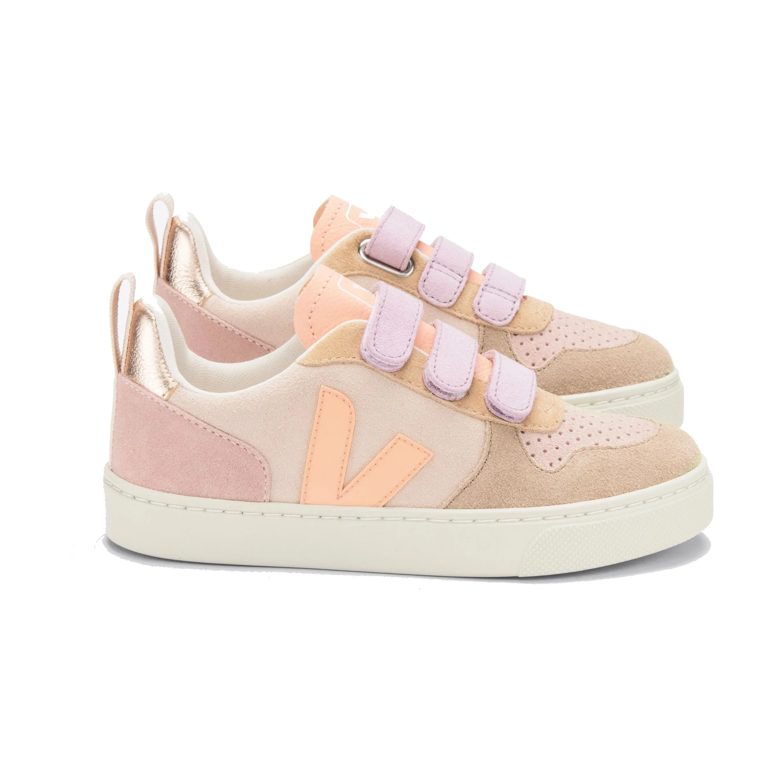 Small V-10 Suede Multico-Sable